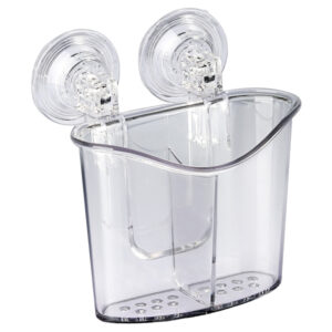 Better Houseware 1422 Heavy-Duty Suction-Cup Cutlery Holder, Clear