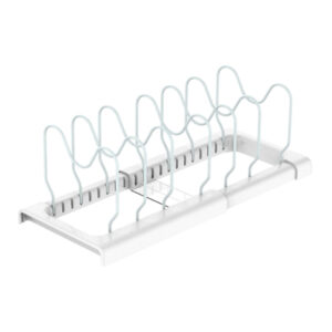 Better Houseware 842 White-Coated-Steel Adjustable Cookware Rack