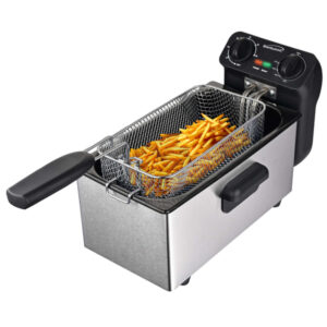 Brentwood DF-730S 12-Cup 1,500-Watt Electric Stainless Steel Deep Fryer, Black