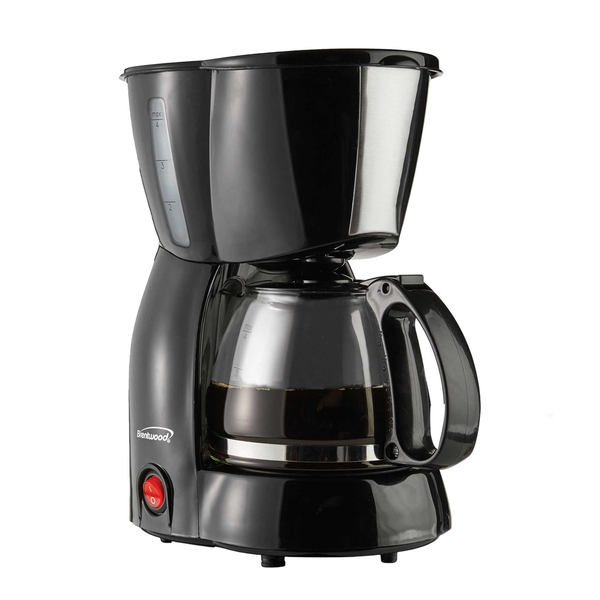 Brentwood TS-213BK 650-Watt 4-Cup Coffee Maker (Black)