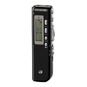 GPX PR047B 4-GB Digital Voice Recorder with Voice Activation, Black, PR047B