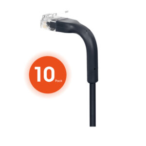 Intellinet Network Solutions 745208 CAT-6 U/UTP FlexiBoot Slim Network Patch Cable, 10 Pack (7 Ft.; Black)