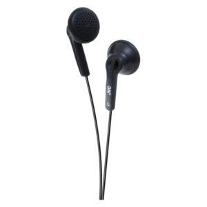 JVC HAF12B Wired On-Ear Earbud-Style Headphones with 3.5-mm Connector, HA-F12 (Black)