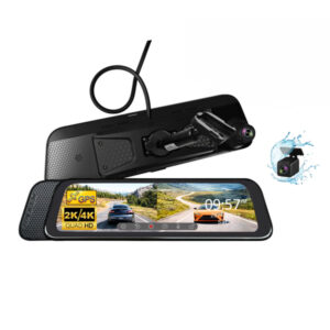 Rydeen R10X-SPL 10-In. Dual-Channel Digital Rearview Mirror Monitor with Touch Screen Display, 4K/2K Front and 1080p Rear Cameras, GPS, Wi-Fi, R10X-SPL