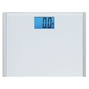 EatSmart ESBS-66 440-Lb.-Capacity Precision Plus Digital Bathroom Scale with LED Display, Extra-Wide Tempered Glass Platform
