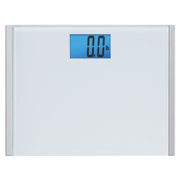 EatSmart ESBS-66 440-Lb.-Capacity Precision Plus Digital Bathroom Scale with LED Display, Extra-Wide Tempered Glass Platform