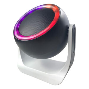 RCA Beat-3 10-Watt BEAT-3 Micro Boom Portable Bluetooth Flame Mini Speaker with TWS, RGB Lights, USB/microSD Card, FM Radio, up to 6 Hours Play Time