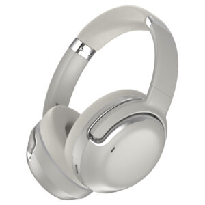 RCA Wave-76SLV WAVE-76 Audixa Bluetooth Flat-Folding On-Ear Headphones with Mics, ANC, On-Ear Controls, 3D Earpads, up to 12 Hours Play Time (Silver)