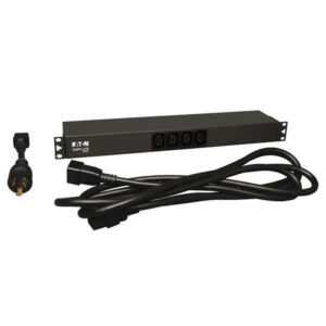 Tripp Lite by Eaton PDUH20DV Single-Phase 100-240V Basic PDU, 1.6-3.8 kW, 14 Outlets, C20 with L6-20P Adapter, Detachable 12-Ft. Cord, 1U Rackmount, PDUH20DV